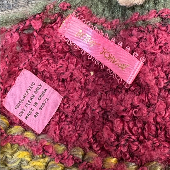 Vintage Betsey Johnson Patchwork Scarf - Picture 6 of 6